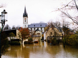 Hochwasser in Schwarzenbach an der Saale