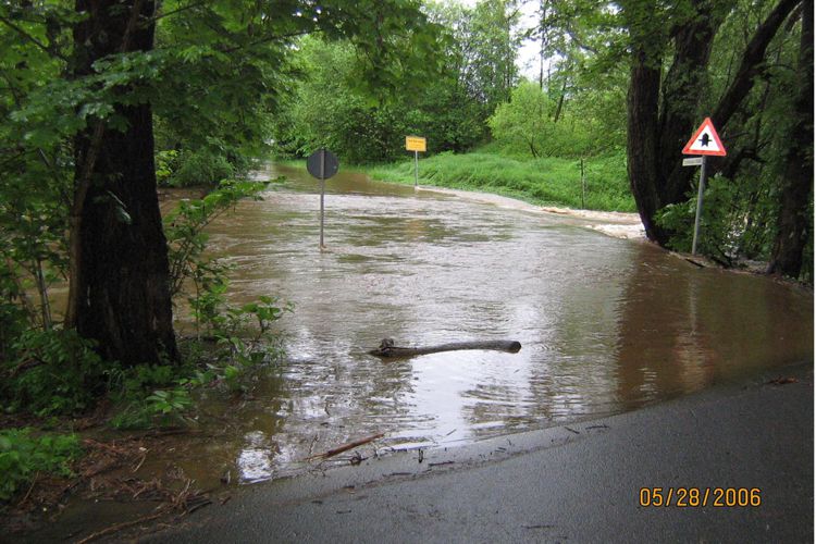 Hochwasser des Weißen Main am 28. Mai 2006