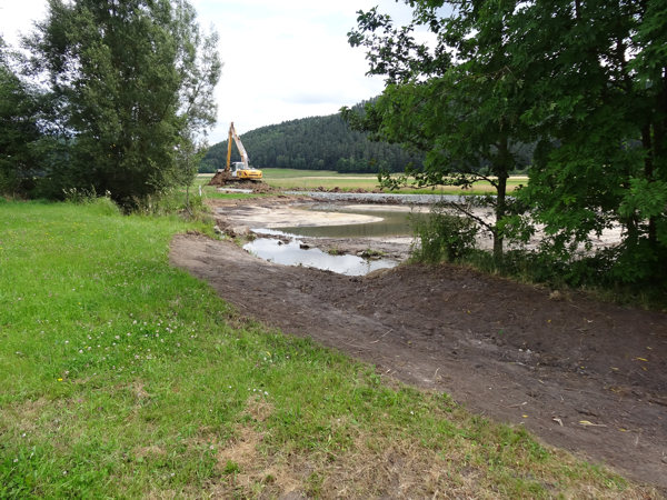 Flussschleife bereits durchflossen Flussschleife bereits durchflossen