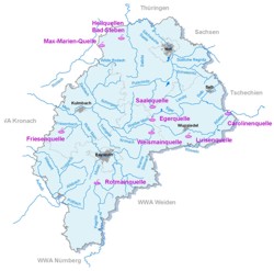 Themenkarte "Wasser erleben - Quellen und Heilquellen"